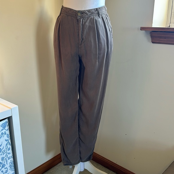 Brown Pleated Trousers Woman’s Size 27 - Picture 9 of 10